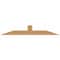 Ekena Millwork Portland Smooth Timber Gable Bracket, Western Red Cedar, 72"W x 12"H x 5 1/2"D x 5 1/2"F, 4/12 Pitch GBW072X12X0606POR00SWR - alternate 1
